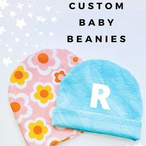 Personalized baby hat, custom baby hat, custom baby beanie, monogramed baby hat
